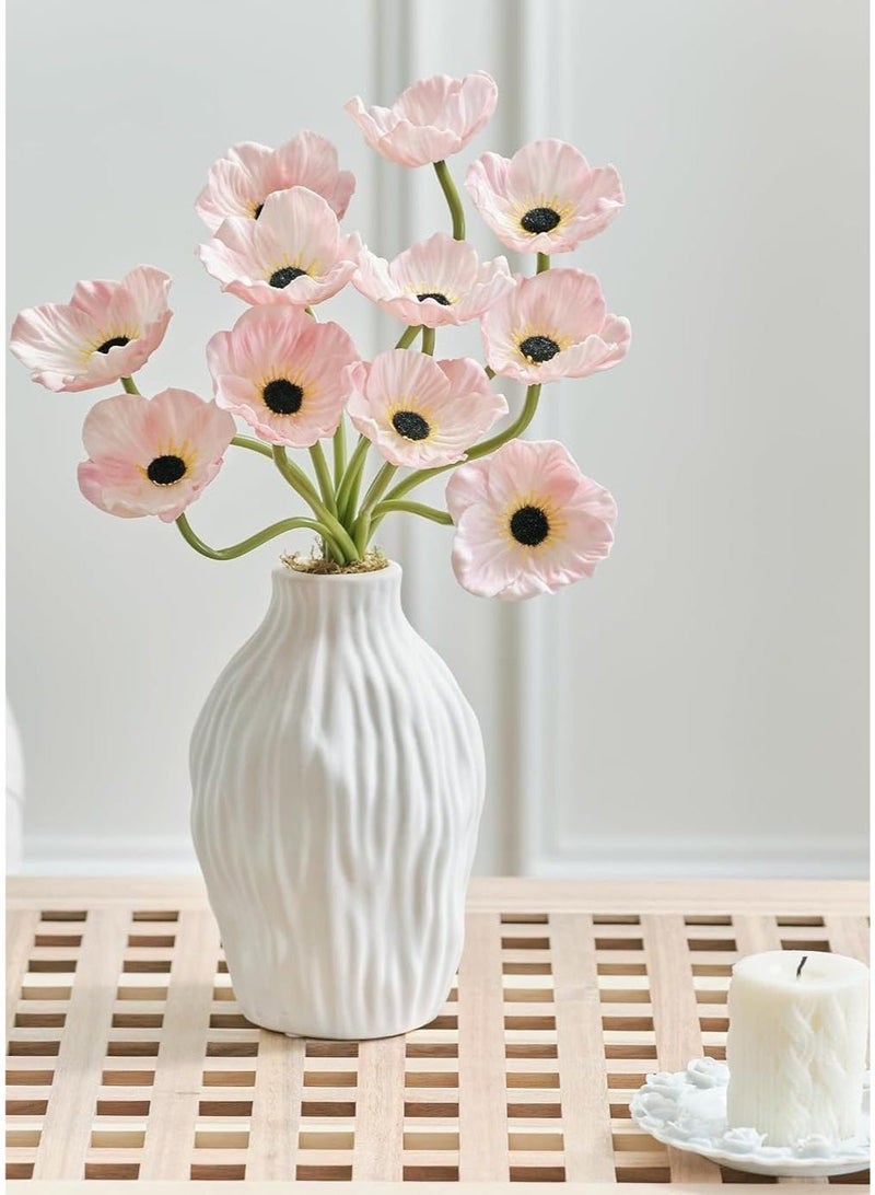 ChicAbode 10pcs Artificial Elegant Flowers 10.9" for Memorial Day Veterans Day Home Kitchen Wedding Decorations - Image 2